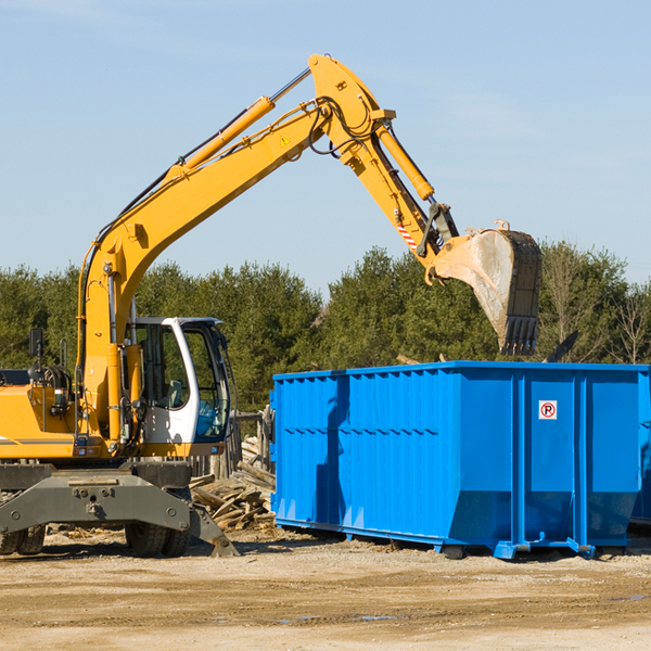 can i choose the location where the residential dumpster will be placed in Jersey Arkansas